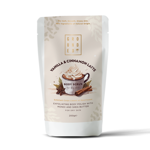 Vanilla and Cinnamon Latte Coffee Body Scrub