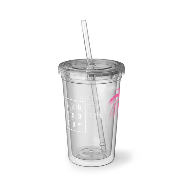 Happy, Healthy & Hydrated Manifestation Acrylic Cup One size: 16oz (0.473 l)