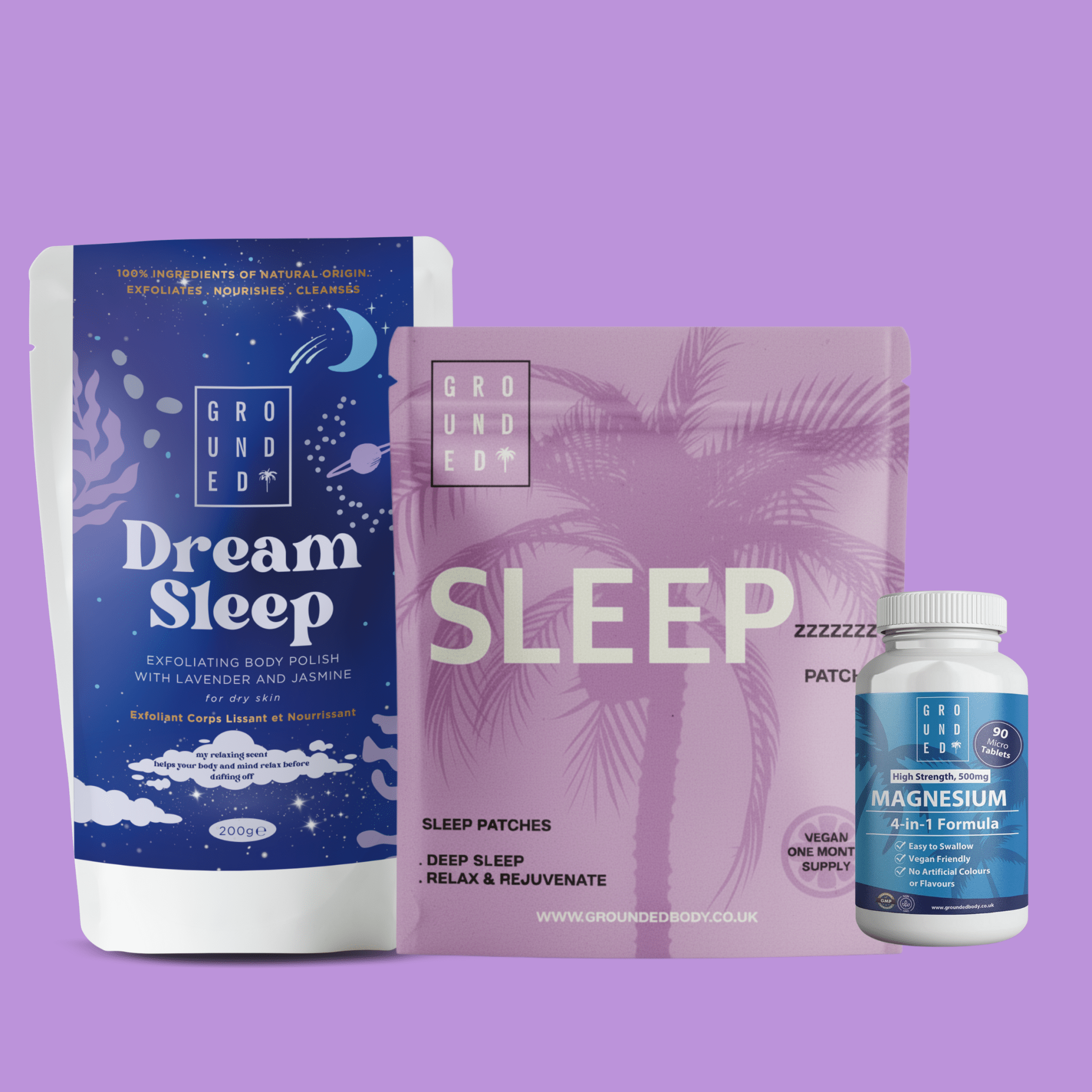 Sleep Routine Kit Calming Sleep Ritual Kit ☁️ – Grounded Body