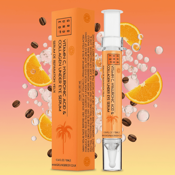 Collagen, Vitamin C, Biotin, Caffeine and HA Under Eye Serum - Grounded Body