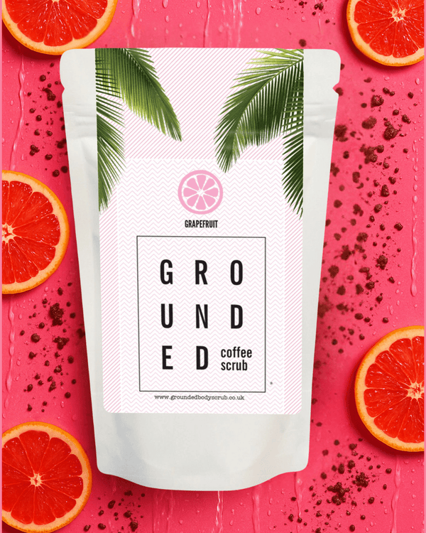 Grapefruit Coffee Full Body Scrub - For Dry Skin - Grounded Body Body