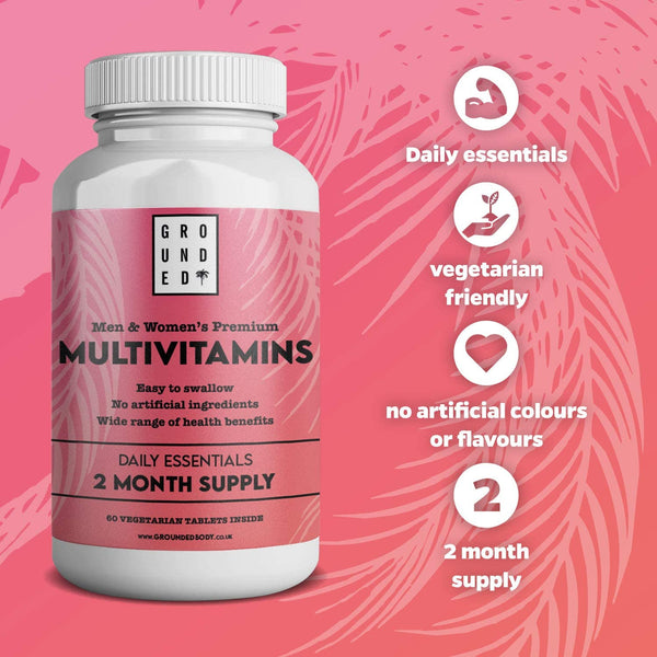 Multivitamin Tablets 2 Month Supply - 60 Vegetarian Multivitamin Tablets
