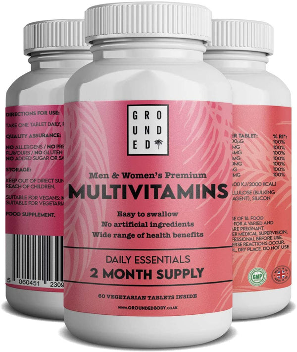 Multivitamin Tablets 2 Month Supply - 60 Vegetarian Multivitamin Tablets