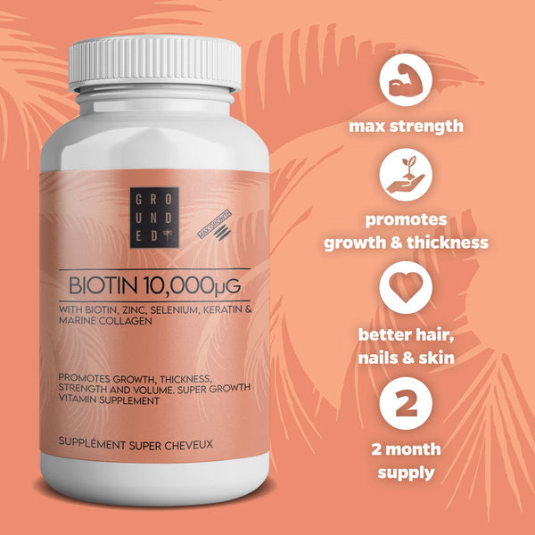 Biotin Immune Beauty & Health Supplements - Grounded Body