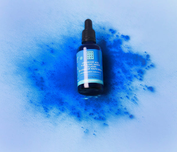 Blue Algae & Collagen Fountain of Youth HA Facial Serum - Grounded Body Beauty