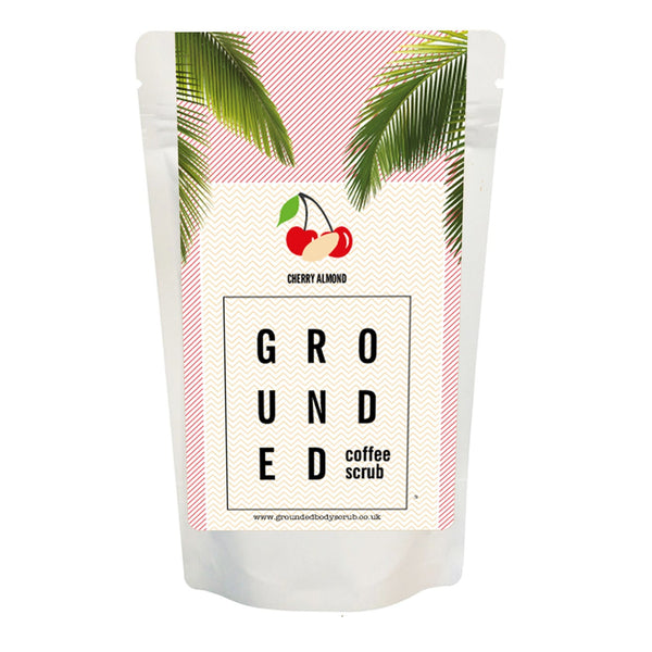 Cherry Almond Coffee Body Exfoliating Scrub (200g) - Grounded Body Body