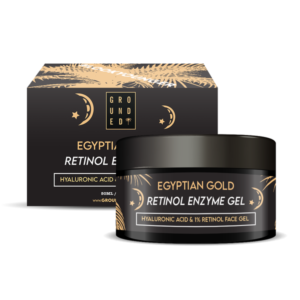Egyptian Gold Retinol Enzyme Gel, with added Hyaluronic Acid, 1% Retinol Face Gel